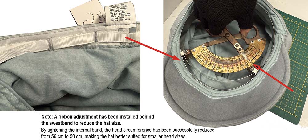 Using drawstring to Reduce Headwear Circumference