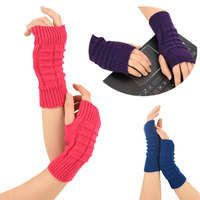 Crochet Knitted Wrist Warmers Cuffs