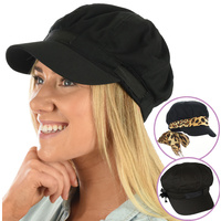 Jeanette Bakerboy Hat | Black