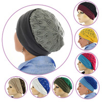 Lace Beret with Hat Liner Set