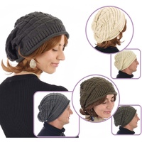 Rasta Extra Slouch Check Knit Unisex Beanie