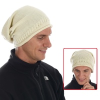 Dreadlock Super Slouch Rasta Unisex Beanie – Cream Beige