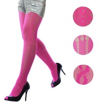Fishnet Pantyhose Hot Pink
