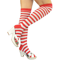 Elf Santa Striped Stockings