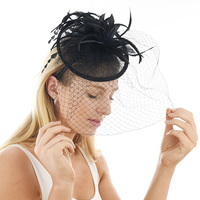 Cocktail Party Feather Fascinator Headband