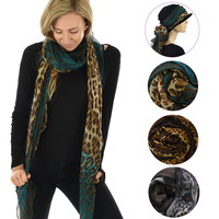 Leopard Print Scarf - Claire