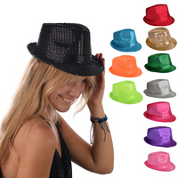 Sequin Sparkly Fedora Trilby Hat