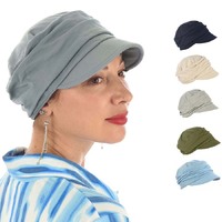 Cotton Ruched Cadet Hat