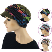 Newsboy Cap with Seamless Wrap Band