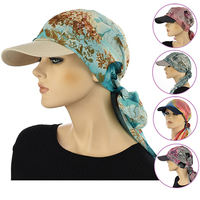 Cotton Baseball Cap with Chiffon Sash