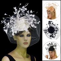 Starry Feather Splay Fascinator 