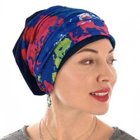 Jersey Cotton Beanie  NAVY with Seamless Headband | Option 3 | M/L