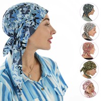 Cotton Floral Print Scarf Durag