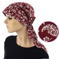 Cotton Floral Print Scarf Durag  | S/M | Option 3