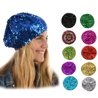 Glitter Stretch sequin Beret 