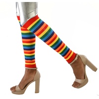 Red Rainbow Leg Warmers