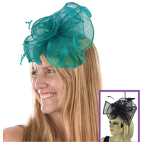 Sinamay Feather Hatinator Fascinator