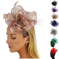 Organza 8 Petaled Fascinator