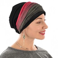 Black Premium Cotton Beanie with Seamless Headband | Option 14 | S/M