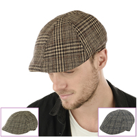 Wool Touch Plaid Check Ivy Hat