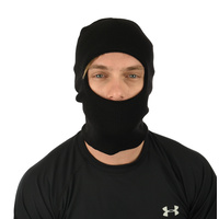 Balaclava Knit Black One Hole 