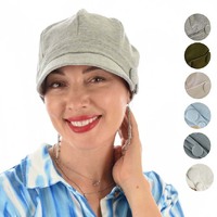 Double Button Jersey Jockey Hat