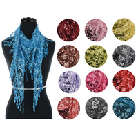Plum Blossom Lace Scarf 