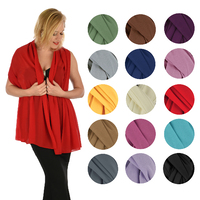 Over-Shoulder Evening Chiffon Shawl Wrap
