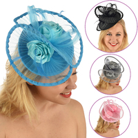 Hatinator - Brittany with Pleated Swirls and Roses