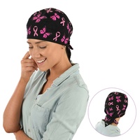 Pink Butterfly and Ribbon Durag