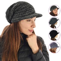 Ribbed Stretchy Slouchy Beanie Cap