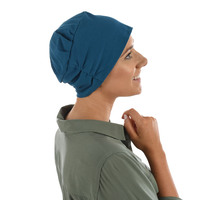 REBECCA COTTON Beanie Turban | Blue - Teal Blue | S/M