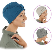 Cotton Headband Bow Turban Cap