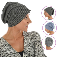 Striped Premium Cotton Beanie - Jodie