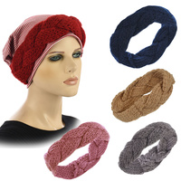 Chemo Cotton Beanie with Removable Braided Headband
