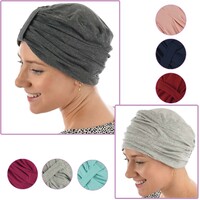 Ruched Cotton Turban Beanie Hailey