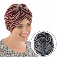 Soft Animal Print Pleated Turban