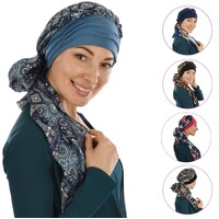 Floral Head Scarf with Headband Gracie