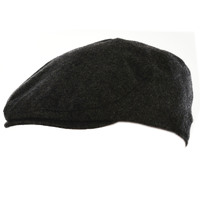 Felt Flat Ivy Hat – James | Grey - Charcoal Grey | S/M
