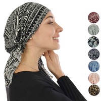 Slouchy Pre-tied Floral Scarf Lena