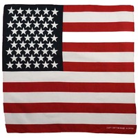 Bandana Scarf with Print of national flag of USA American