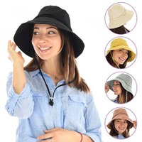 Wide Brim Bucket Sun Hat Rita
