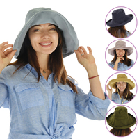Foldable Wide Brim Sun Hat Rebecca 