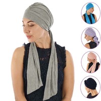 Bamboo Turban Wrap with Tails - Zoe