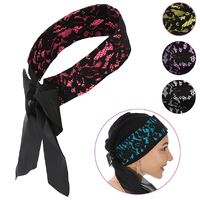 Lace Headband with Sash for Turbans