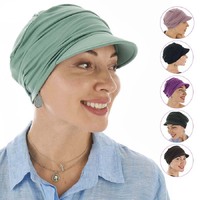 Bamboo Ruched Cadet Cap Sandra