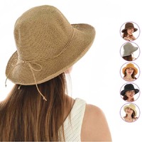 Beach Summer Sun Hat with Shapeable Brim