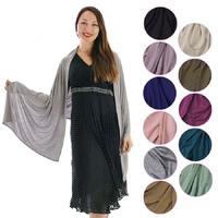 Rectangular Jersey Stretch Scarf Wrap