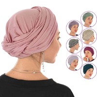 Rectangular Jersey Stretchable Scarf for Turban Wrapping