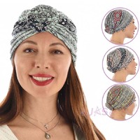 Reversible Tribal Inspired Pre-tied Head Wrap Turban